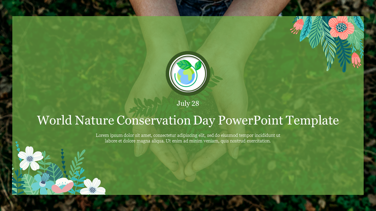 Best World Nature Conservation Day PowerPoint Template